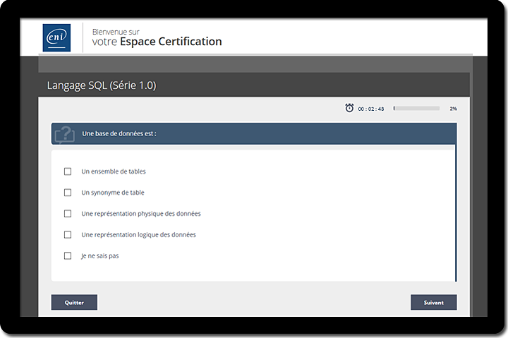 Ecran certification IT