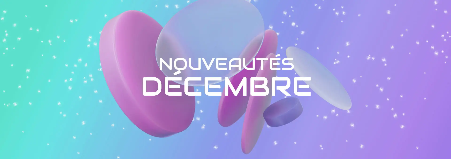 Bannière illustrant les nouveautés de décembre