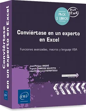 Pack de libros Conviértase en un experto en Excel - Funciones avanzadas, macros y lenguaje VBA Pack de libros Conviértase en un experto en Excel - Funciones avanzadas, macros y lenguaje VBA