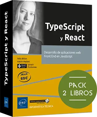Pack de libros TypeScript y React - Pack de 2 libros: Desarrollo de aplicaciones web Front End en JavaScript Pack de libros TypeScript y React - Pack de 2 libros: Desarrollo de aplicaciones web Front End en JavaScript