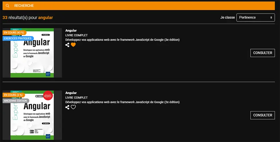 Partage de contenu Capture d'écran interface